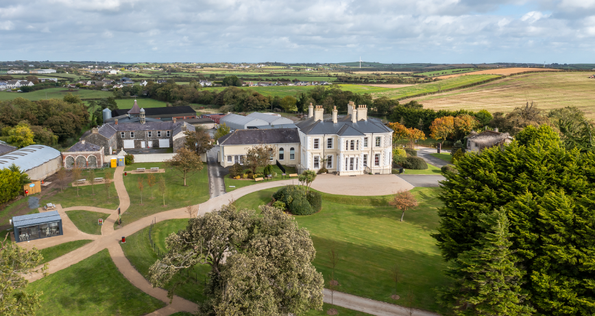 Echlinville Distillery, Distillers Rest and the surrounding countryside