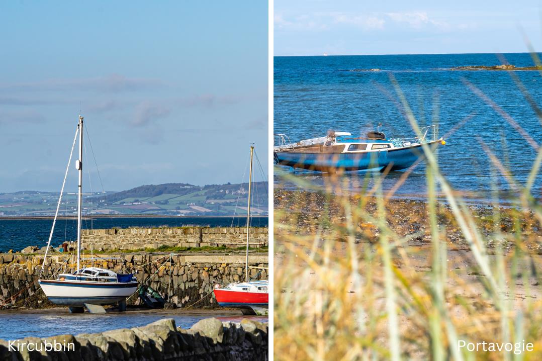 Kinsale, Ireland, Vintage Fishing Boat Resting during Low Tide