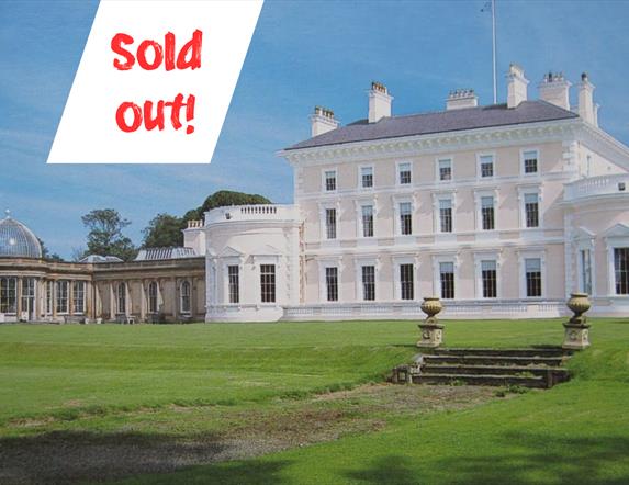 Ballywalter Park house exterior surrounding by greenery, now sold out