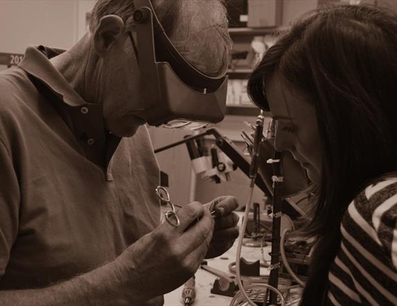 Jewellers at work crafting