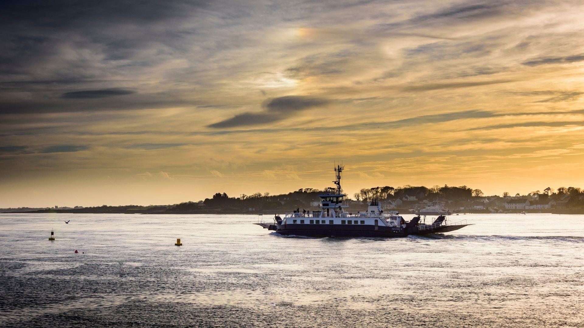 Ferry boat on lough