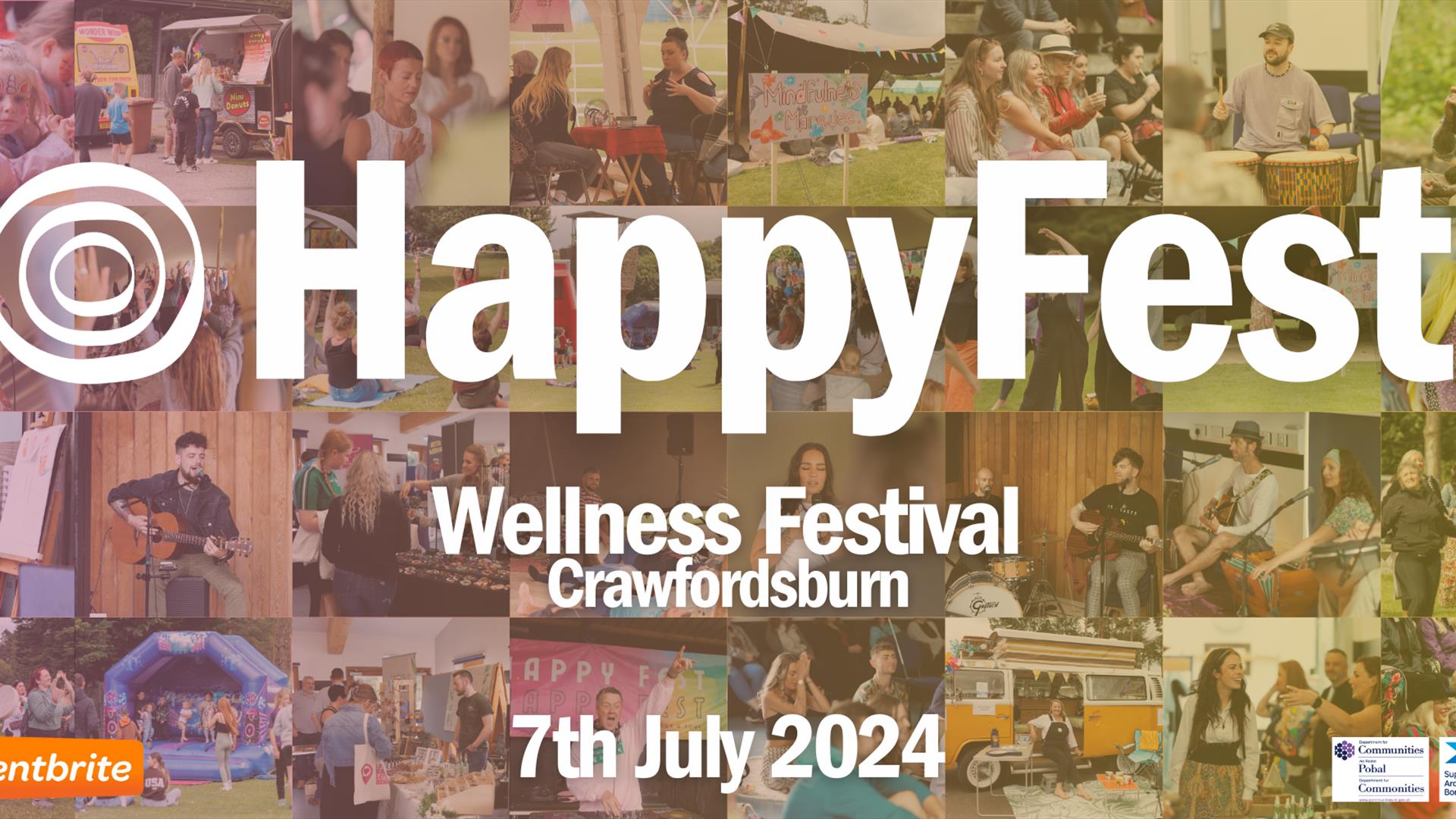 HappyFest Wellness Festival 7th July 2024 Crawfordsburn Activity Centre