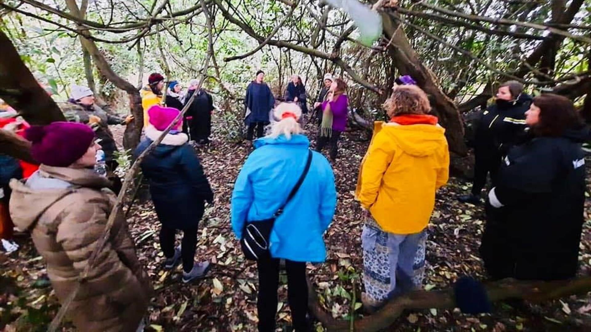 Singing in the woods