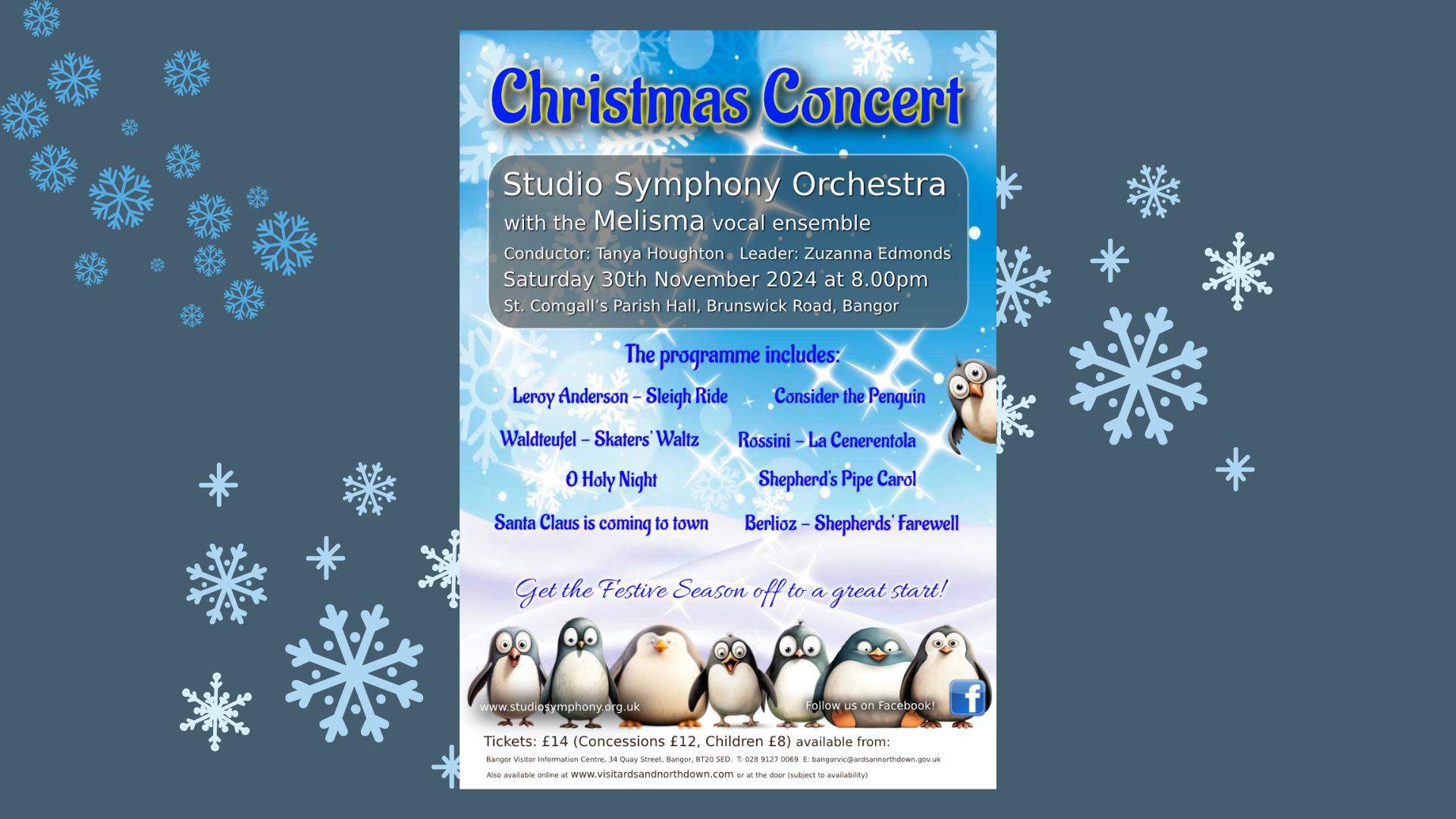 Studio Symphony Orchestra Christmas Concert poster