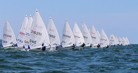 European youth sailing championships - ILCA6 class - on the water