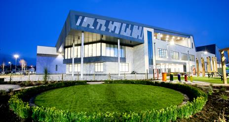 Outside view of Ards Blair Mayne Wellbeing and Leisure Complex