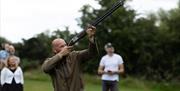 Clay pigeon shooting