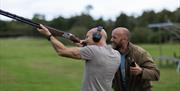 Clay pigeon shooting