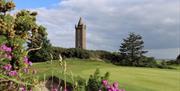 Scrabo tower and golf course